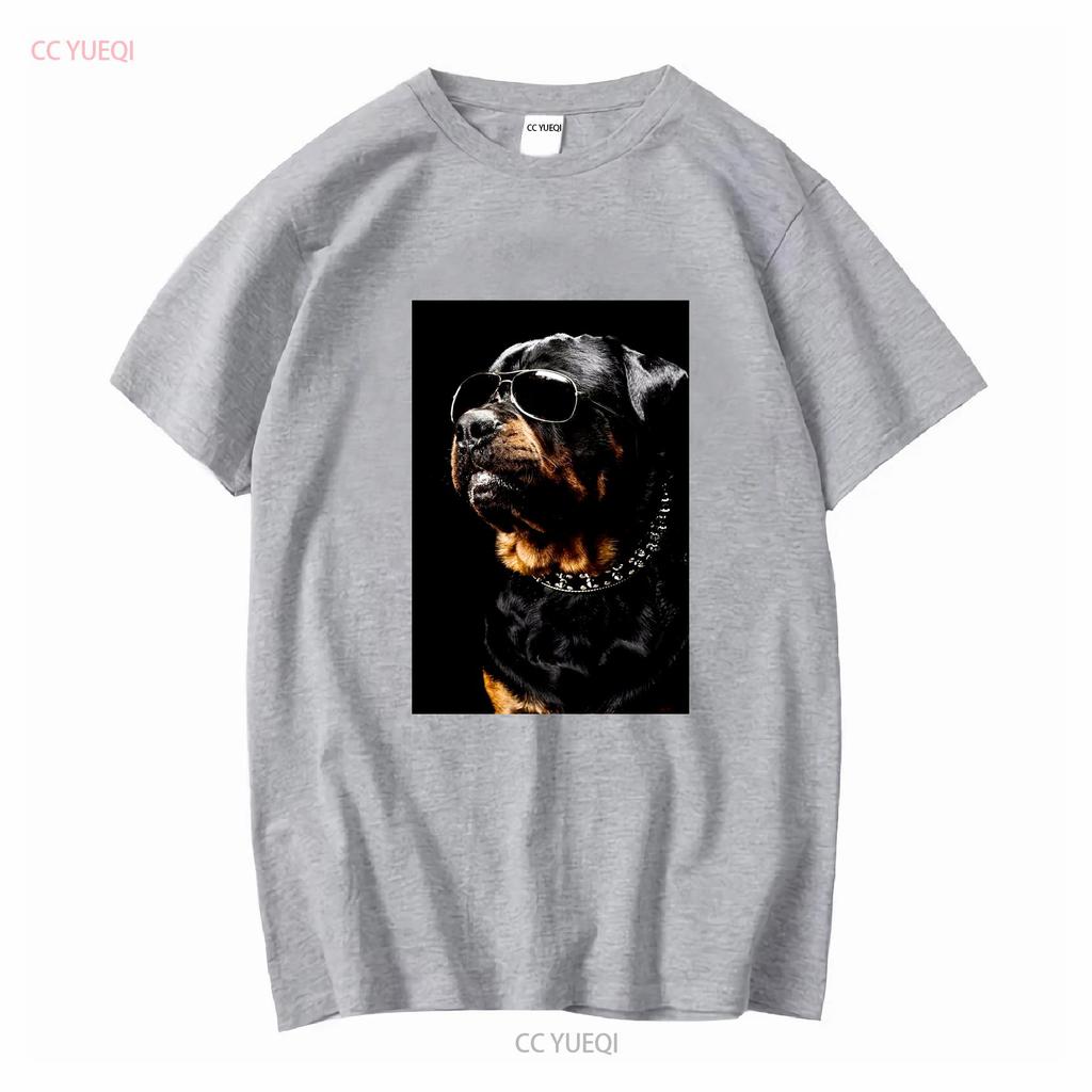 Unisex Unisex Shirt Cult T Rottweiler Long Or Short Sleeves Vintage Washed Fashion Top For Everyday Wear Streetwear Homme