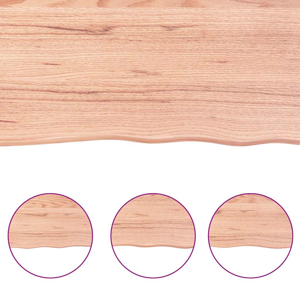 Vidaxl Blat Jasnobrązowy 140X40X(2-4) Cm, Drewno Z Naturalną Krawędzią
