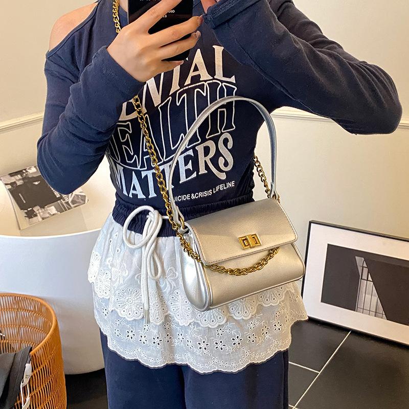 Premium Texture Small Bag Women's New Summer Versatile Chain Messenger Bag Fashion Shoulder Armpit Bag