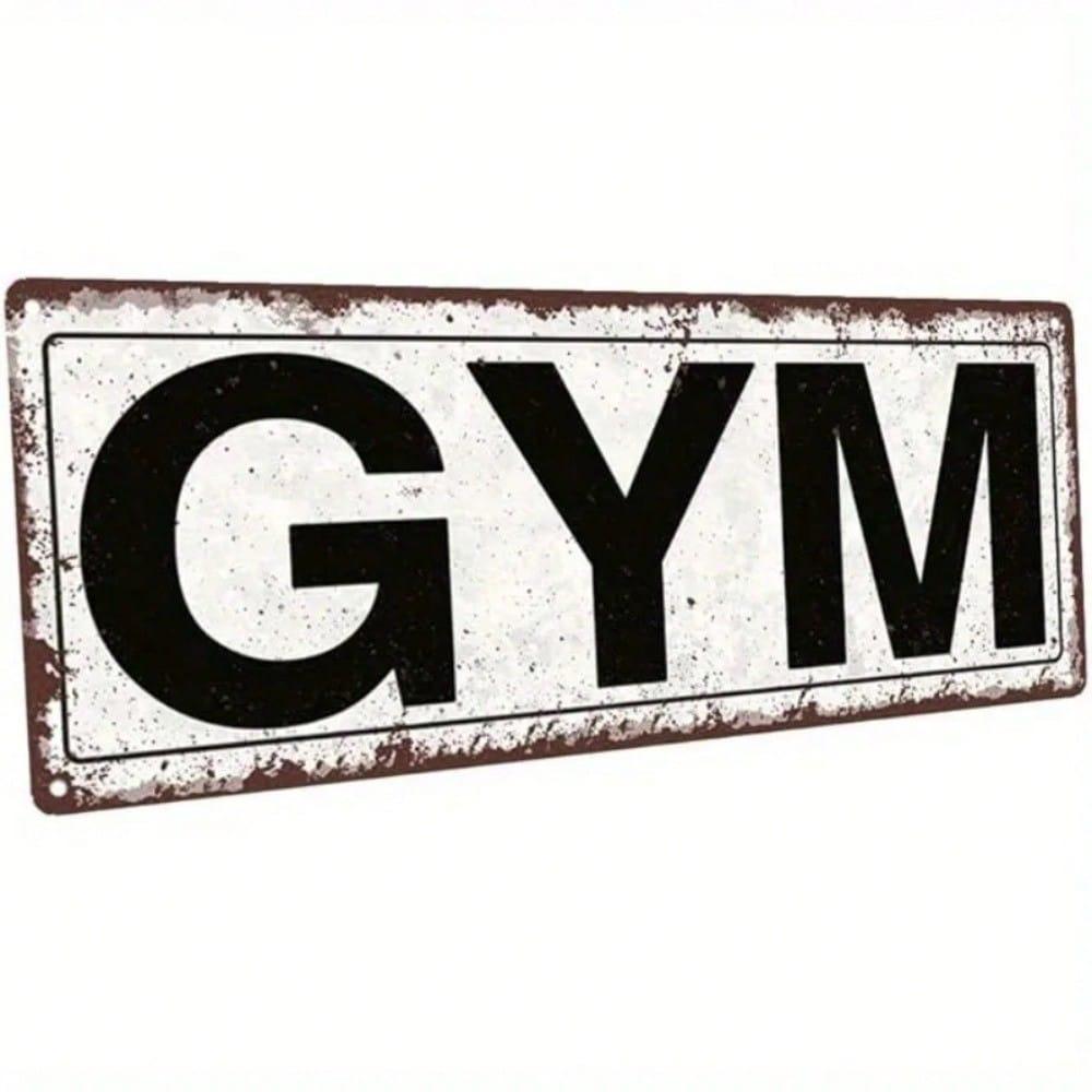 Gym Decor Metal Sign Workout Motivation Tin Sign Rustic Fitness Wall Art