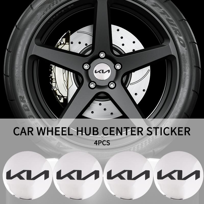 AHN1 Opakowanie 4 szt. Naklejki na felgi samochodowe 56 mm Do Kia Sportage Ceed Picanto Rio ProCeed Niro 5 3 4 K7 K5 K8 K3 Ray K9
