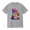 Hippie Gnomes T Shirt Tie Dye Peace vintage Washed homme graphic Top For Everyday Wear Unisex fashion Casual Versatile Slightly