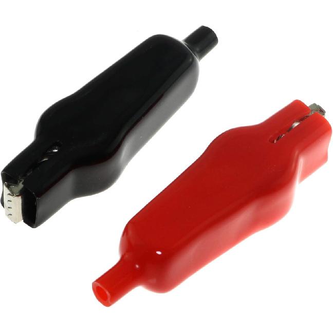 8er-Pack 20A Isolierte Krokodilklemmen Elektrischer Stromkreis Test Test Krokodilklemmen(4 Rot+4 Schwarz)