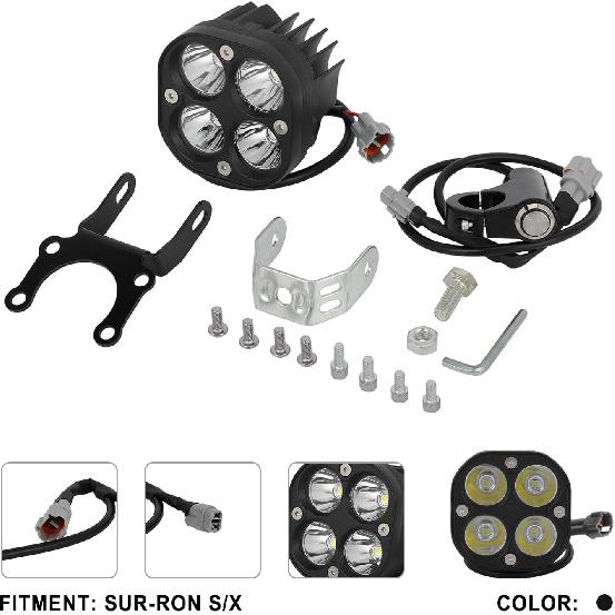 LED Headlight Kit for Surron,Light Bar Headlamp + Mount Bracket for Sur Ron LBX Light Bee X/S Electric Dirt Bike