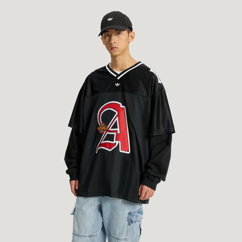 Adidas Originals Men s OG 2-in-1 Jersey Long Sleeve Top M