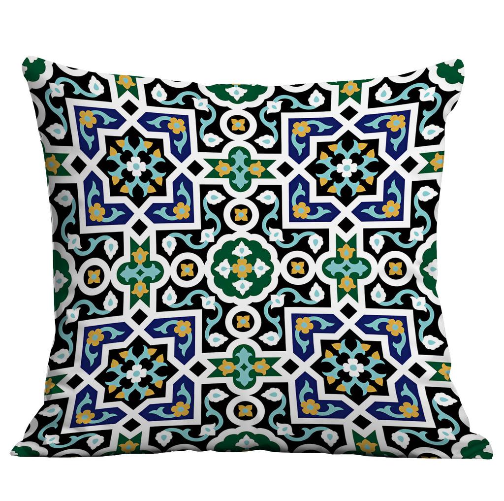 Bohemian Ethnic Style Pillow Cover Living Room Sofa Cushion Hotel Teahouse Pillow Cushion Cover Premium Durable