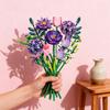 KNEW BUILT Building Block Flower Pot Eternal Bouquet-Holiday Gift for GirlsDesktop DecorDIY Stress-Relief Puzzle ToyKill Time