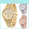 Elegant Alloy Band Men's Business Watch With Accents And Calendar Quartz Movement