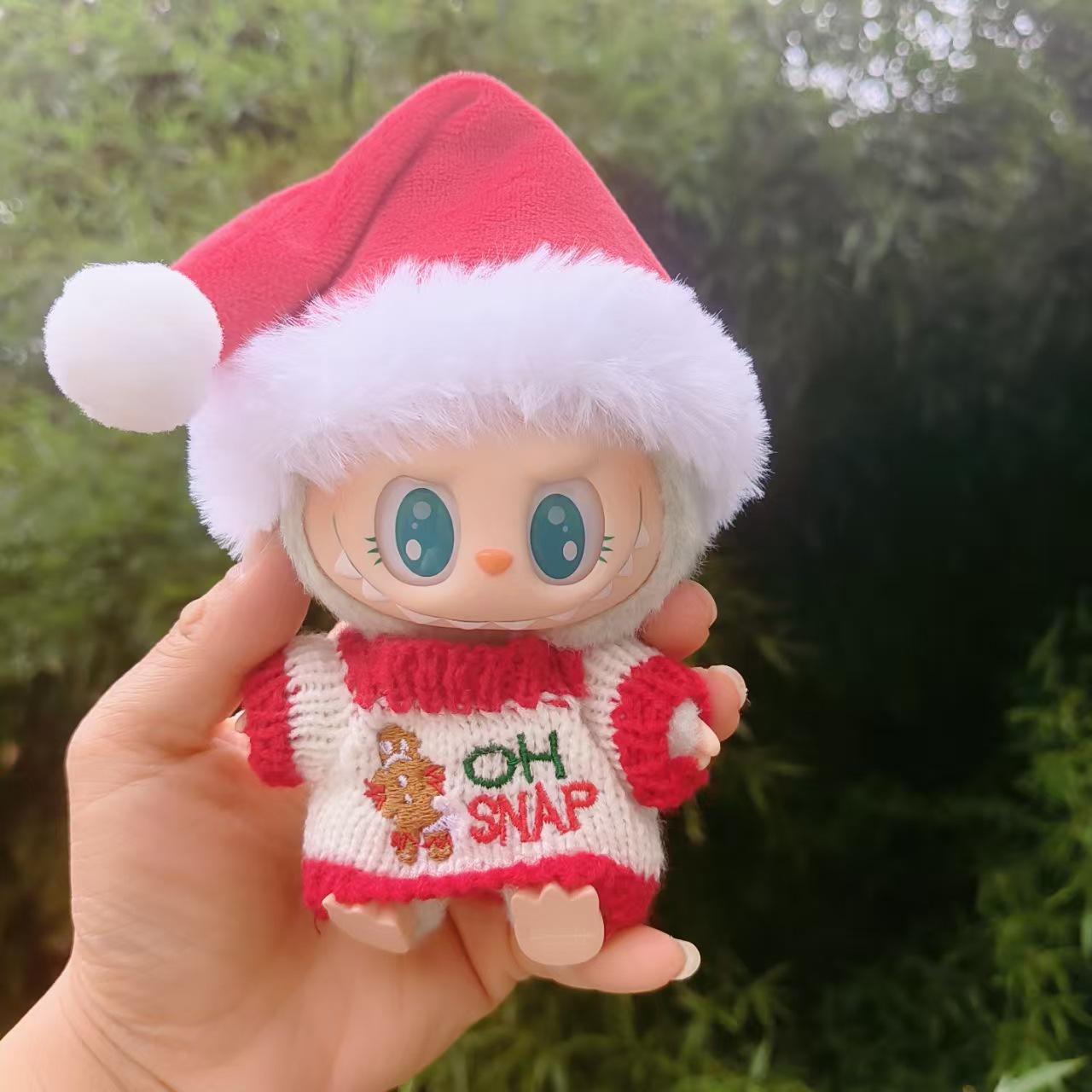 

Брелок Кукла Лабубу Набор Шапка и Свитер для Первого/Второго Поколения