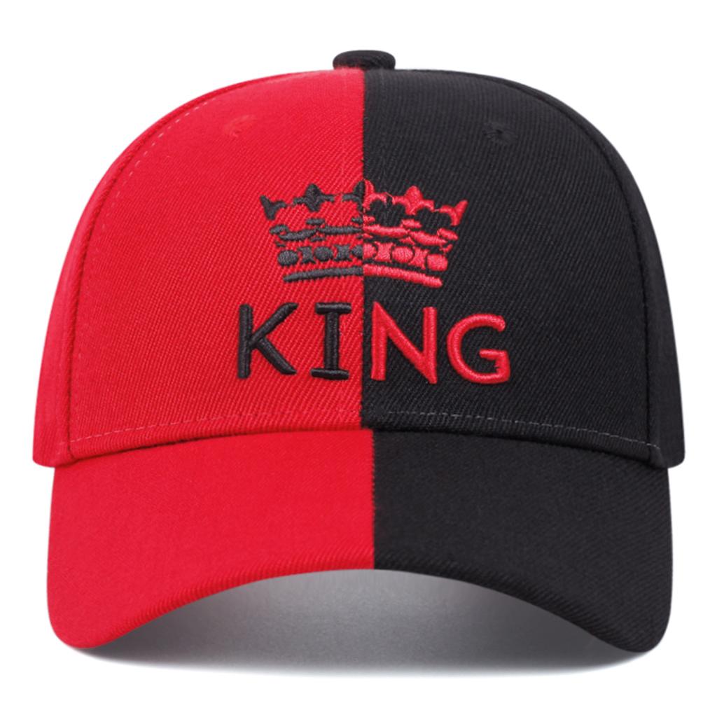 KING Crown Double Color Embroidered Men's Trendy Baseball Hat Hip Hop Hat Women's Outing Leisure Hat Sunscreen and Sunshade Hat