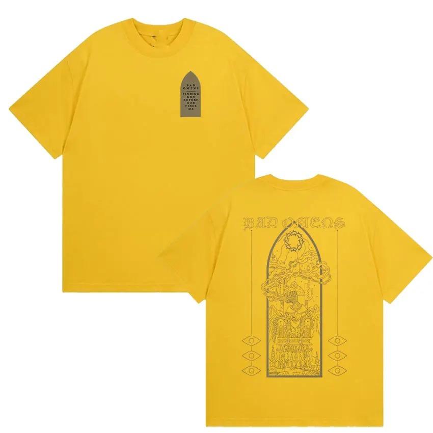 Rock Band Bad Omens Tour 2026 T Shirts Men Women Harajuku High Quality Vintage T-shirt Cotton Short Sleeve Tees Streetwear