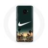 Coque - MANIACASE - Samsung Galaxy A8 Plus - Souple - Nike Logo Palmier Miami - Vert