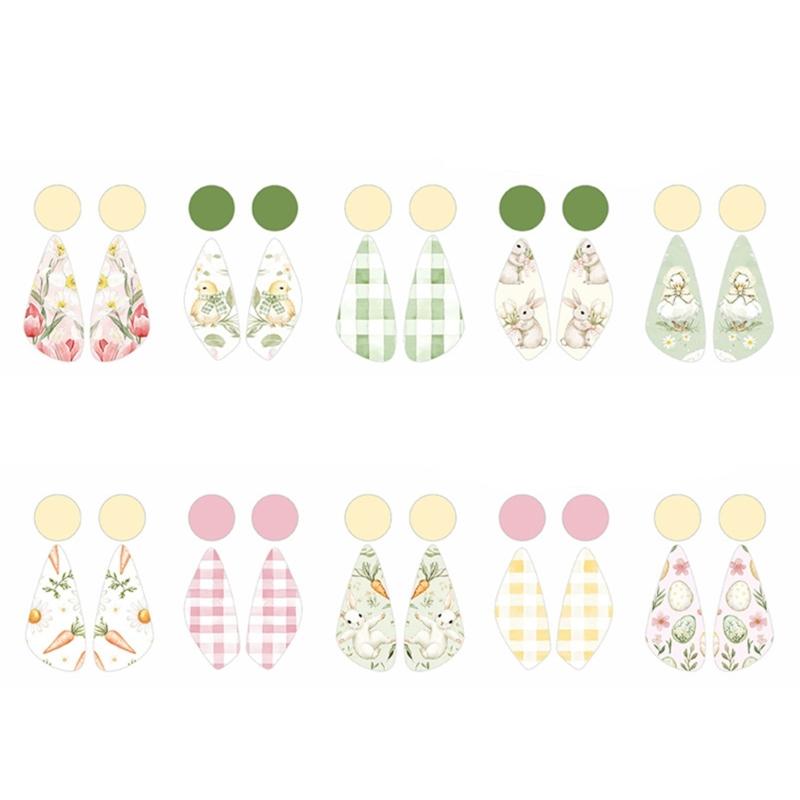Creative Water Slide Decal Stickers Decorative Paper Pad Paper Texture for Handmade Jewelry and Easter Decorations