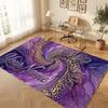Neon Colorful Theme Crystal Velvet Floor Rug Personalized Custom Name Text Warm Carpet Home Decoration