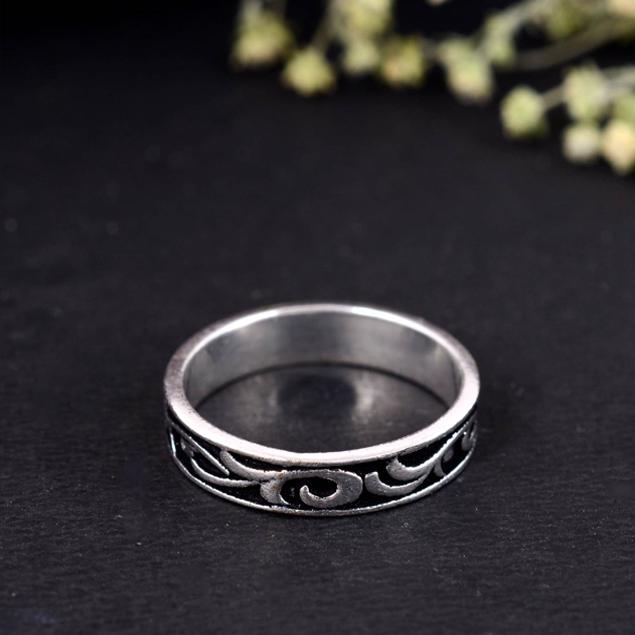 Silver Arthritis Support Ring – Handmade Adjustable Splint for Fingers, Pain Relief & Daily Wear