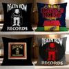 Fashion D-DDeath Row Records Cushion Cover Soft Washable Pillow Case Multi-Scene for Couch Bed Travel Office Use