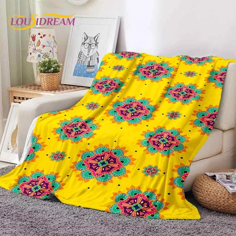 3D Neueste Nordisch Türkisch Böhmisch Keltisch Weiche Flanelldecken, Überwurfdecke Bequeme Decke für Picknick Betten Sofa Zuhause Schlafzimmer