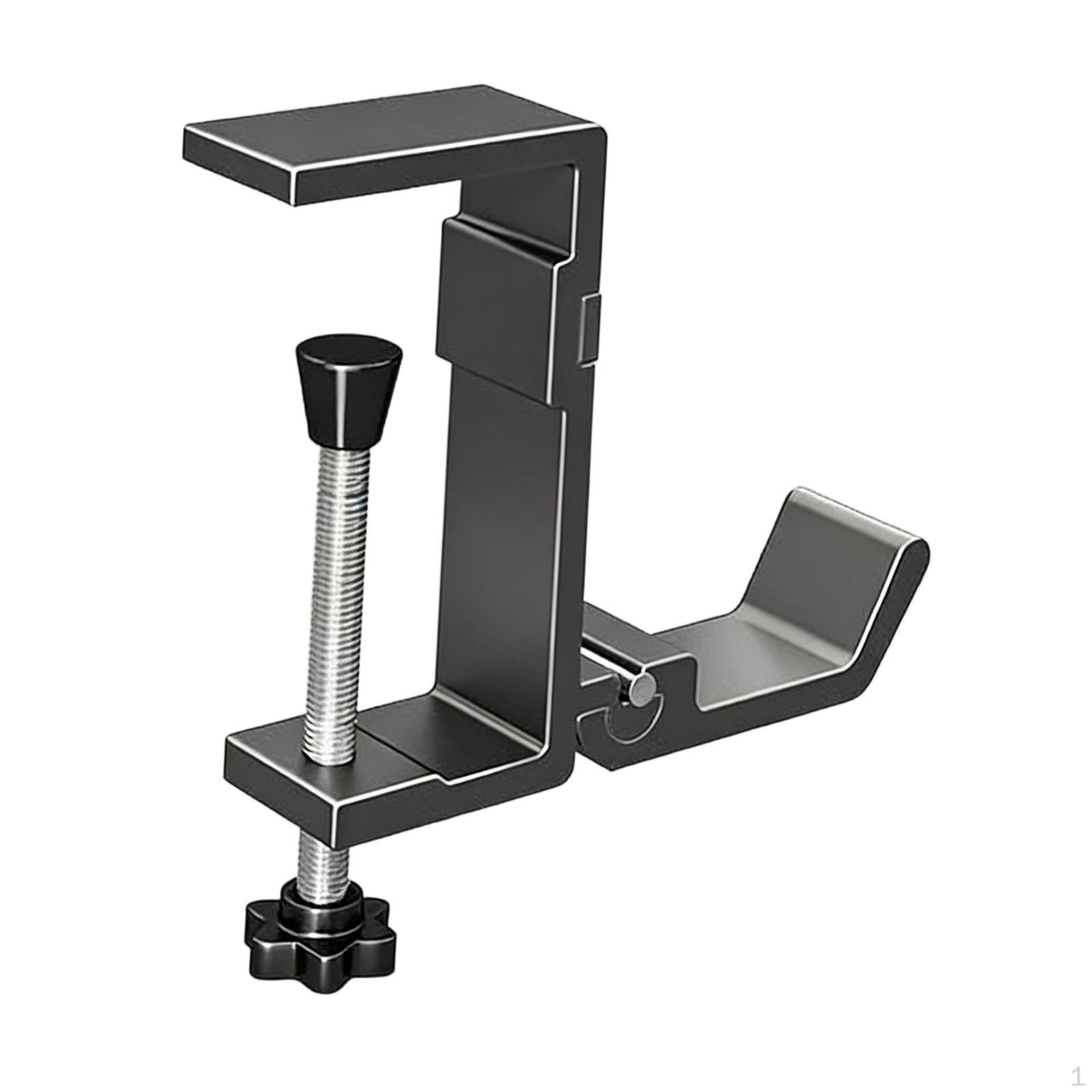 

Hook, Aluminum Bag Holder, Space-Saving Handbag Hanger, Adjustable Attachment for Office, Home, сірий колір