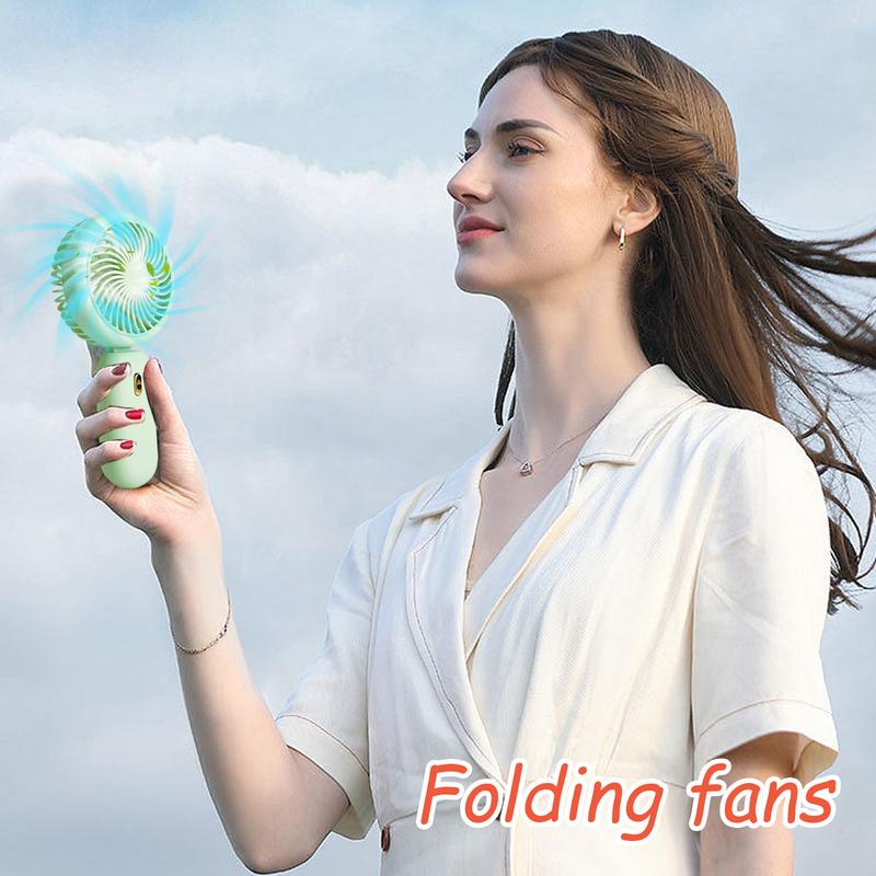 Mini Handheld Fan Portable Small Fan, USB Charging, 3-speed Handheld Fan Suitable for Office, Outdoor Travel, and Camping