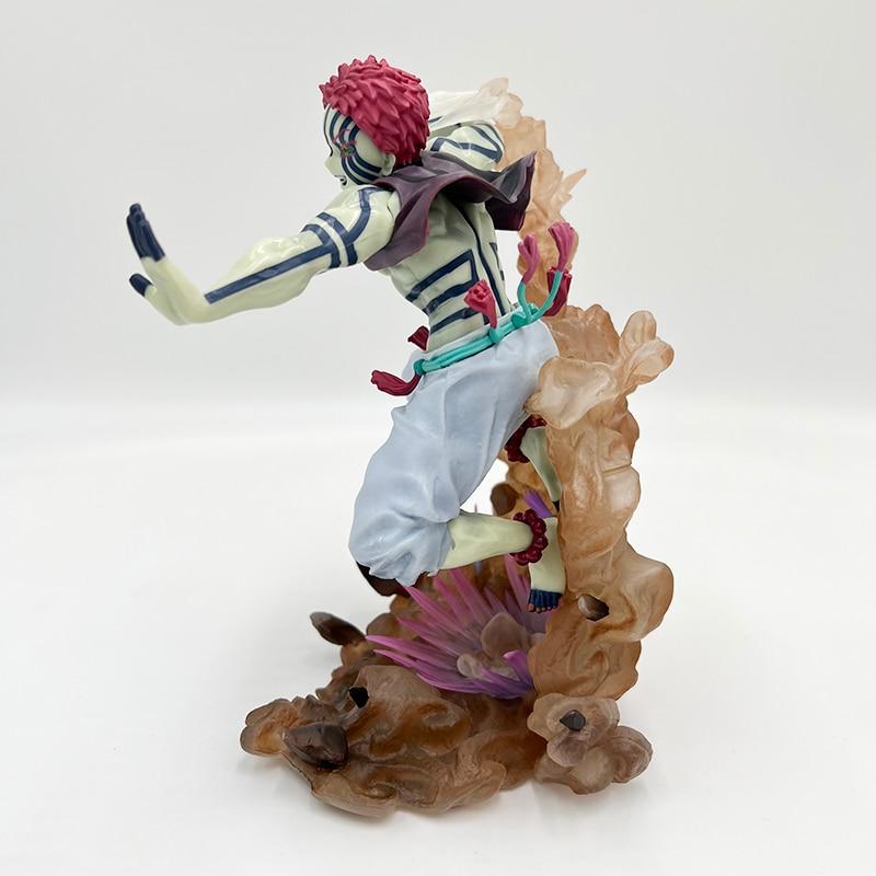 17cm Demon Slayer Akaza Anime Figure Figuarts Zero Akaza Upper Rank 3 Action Figure Kimetsu No Yaiba Figure Adult Model Doll Toy