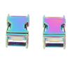 4Pcs Side Release Buckle 25x47mm Zinc Alloy Glossy Durable Wide Application Metal Buckle for Backpack Dog Collar DIY