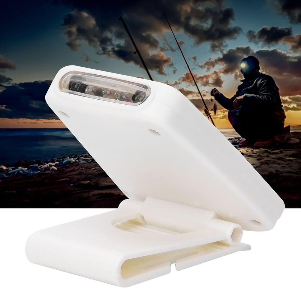 Plastic White USB Charging Rechargeable LED Induction Night Fishing Headlamp Cap Hat Clip Light