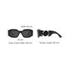 Versace Logo Design Irregular Frame Sunglasses Women Sunglasses Black O4425UO53608754ONUL