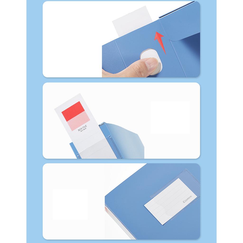 File Folder Plastic Document Organizers File Box Large Capacity Document Filing Box for Certificates Important Paper