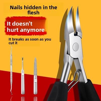 Large-sized Eagle-Beak Nail Clippers with Slanted Nose for Home Use