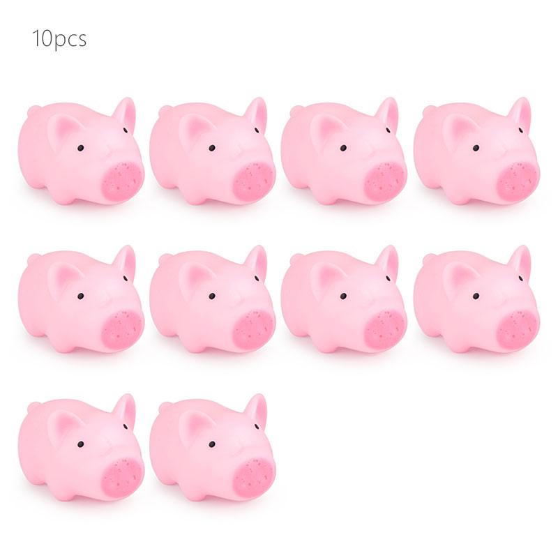 10 шт. Розовый Свинка Звуковая Игрушка для Животных Маленькая Свинка Кошка Собака Игрушка для Тедди Щенка Пищащая Мини Свинка Собаки Игрушки