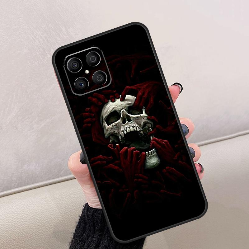 Horror Skull Gothic For Honor Magic 8 6 7 Pro Case For Honor 400 Lite 200 50 70 90 X8c X8b X9a X9b X9c X9d Win RT