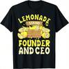 Zitronenlimonadenstand Gründer und CEO Zitronensaft Zitrusgetränk T-Shirt