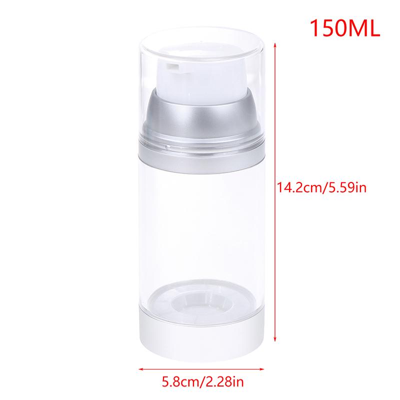 100/120/150Ml Press-On Empty Airless Pump Jar Refillable Cream Lotion Vacuum Bottle Portable Travel Container Sub-Bottle