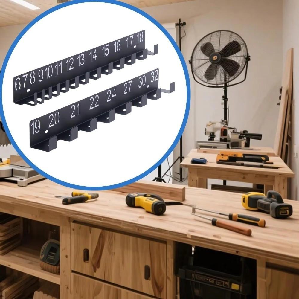 Tragbarer Schraubenschlüssel-Organizer-Ständer Multifunktionaler Eisenwerkzeug-Organizer Werkzeug-Organizer Hängende Haken