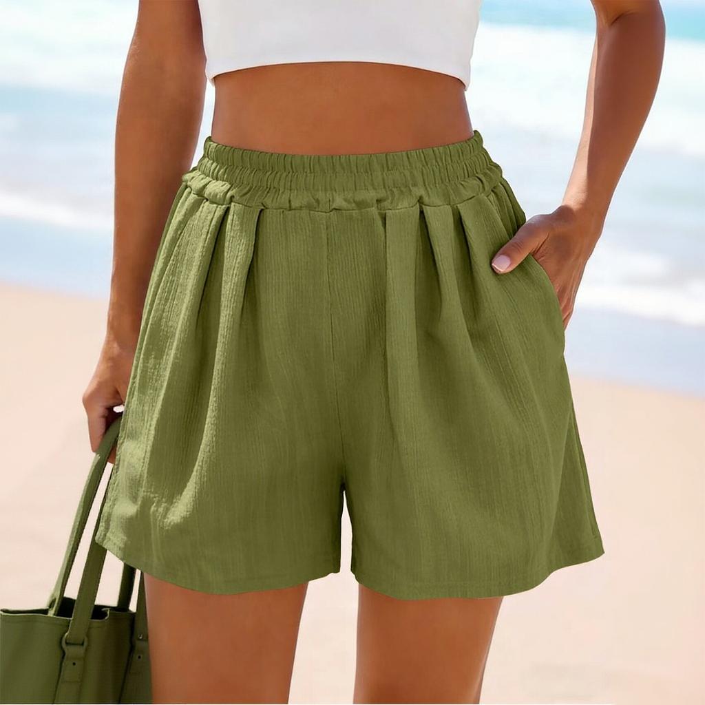 Women's Wide Sports Casual Loose Fashion Pocket Shorts