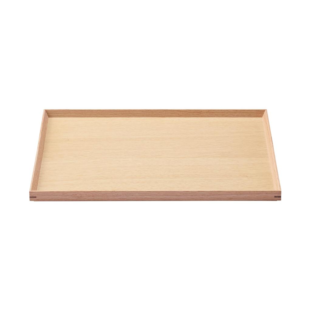 MUJI Wooden Square Wide X Deep X 2cm MDC79A2S Tray, Natural, Approx. 40.5cm 30.5cm High,