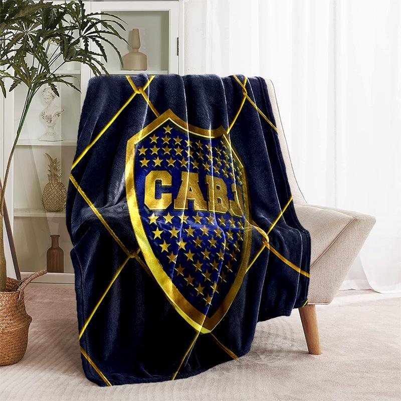 1pc Blanket - Club Atlético Boca Juniors Print Design, Lightweight Blanket for Sofa, Bed- Soft &Warm, Gift for All Seasons