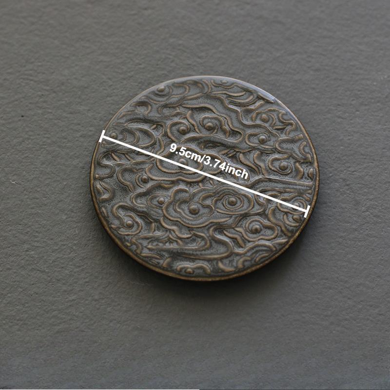Ceramic Teacup Coaster Tea Ceremony Cup Holder Teapot Insulation Pad Japanese Zen Chinese Kung Fu Tea Trays Teaware Accessories