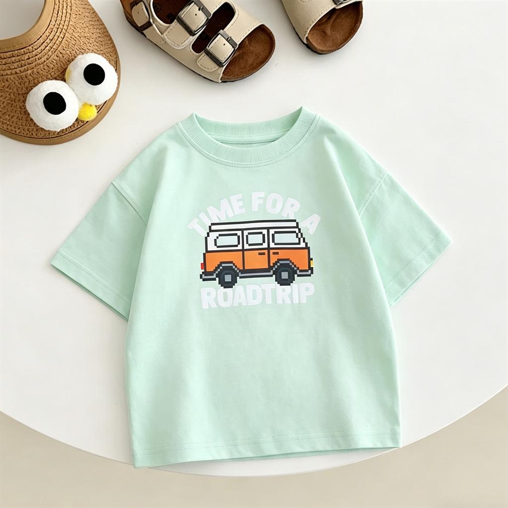 Cartoon T Shirt New Design Tees Summer Clothing Girls Lovely Short-sleeved Tops Outer Wear Boys Child Pure Cotton T-shirt