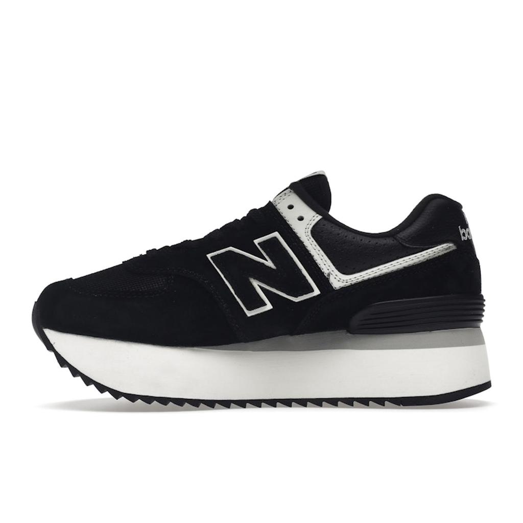 New Balance 574+ Black White Women Sneakers WL574ZAB