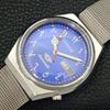 CITIZEN AUTOMATIC 8200 JAPAN MENS VINTAGE ARABIC BLUE COLOR DIAL WATCH a702780-1 R210-a702780