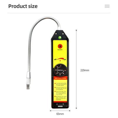 Detektor Nieszczelności Freon CFC HFC Gaz Halogenowy Czynnik Chłodniczy Monitor Powietrza Klimatyzacja R22a R134a Miernik Gazu Automatyczne Chłodnictwo