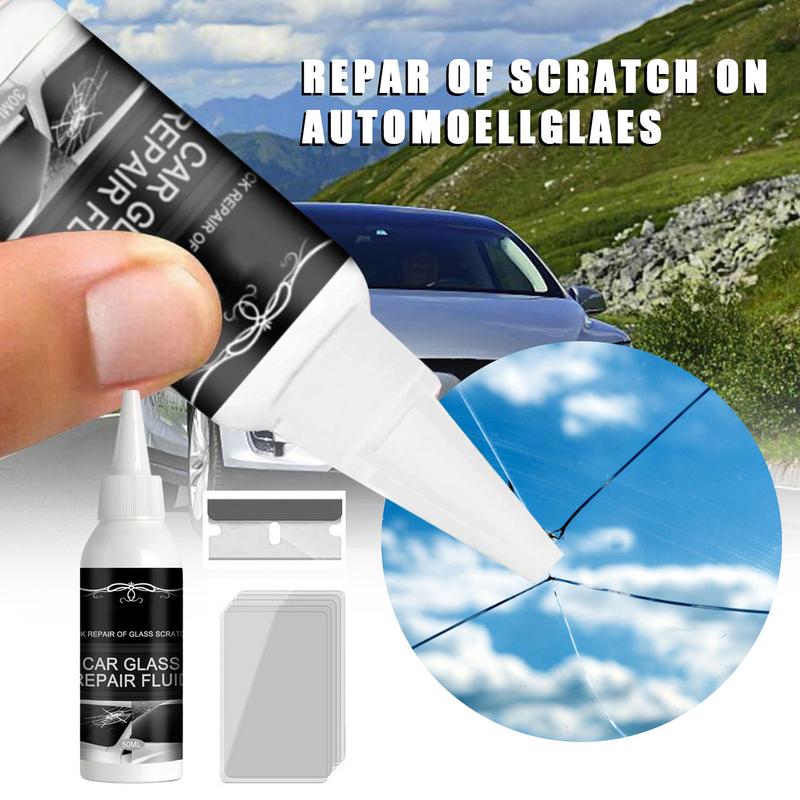 30ML Cracked Glass Repair Kit Windshield Repair Phone Liquid DIY Screen Crack Car Scratch Repair Restore Window Utensil