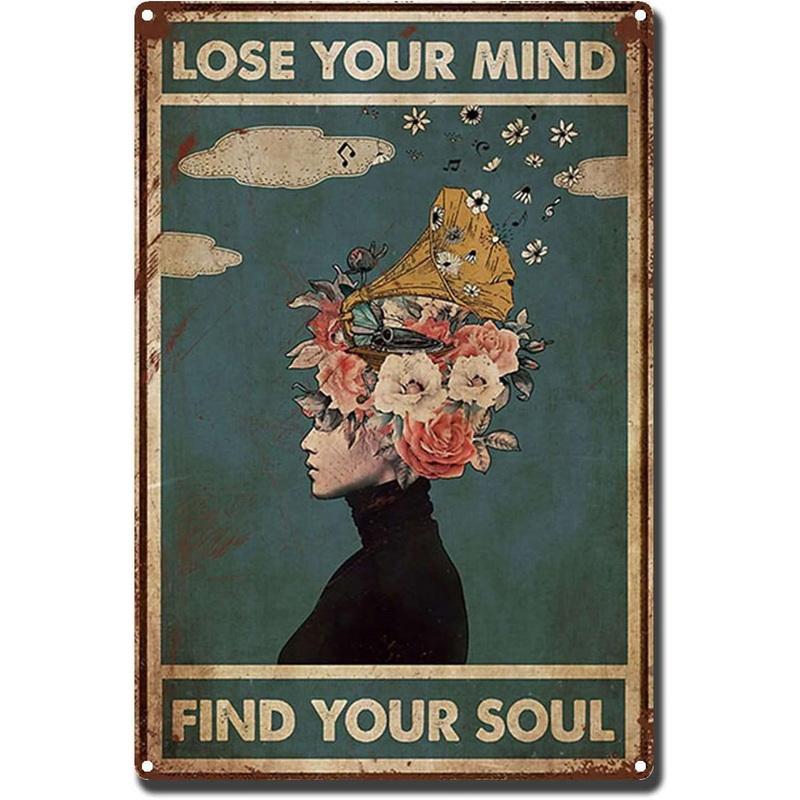 Metal Tin Signs Be Kind To Your Mind Wall Posters Plaque Sign Vintage Iron Painting Decoration for Home Cafe Bathroom Club Ba