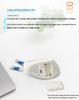 Ergonomic Optical Bluetooth Vertical Mouse with Side Buttons, Power-Saving, Long Battery Life for Gaming and Office Use.