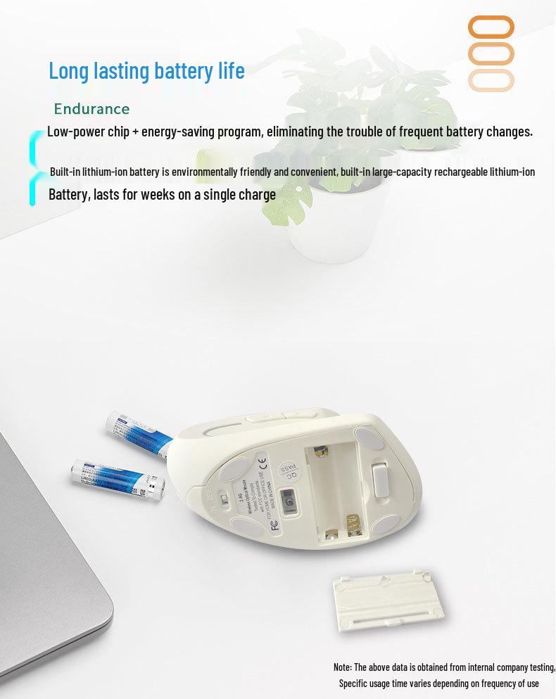 Ergonomic Optical Bluetooth Vertical Mouse with Side Buttons, Power-Saving, Long Battery Life for Gaming and Office Use.