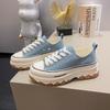 Summer New Little White Shoes Women's Tide Students Thick-soled Breathable Canvas Shoes Casual Board Shoes