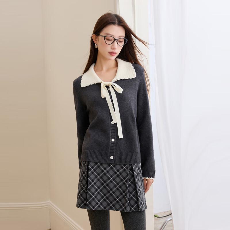 

Женский вязаный кардиган San Cai большого размера с цветными блоками M 160/88B