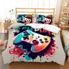 3D Digital Printed Bedding Set Game Machine Pattern Quilt and Pillow Case Set Single/Double Bed Full Size Home Decoration Bedding Set