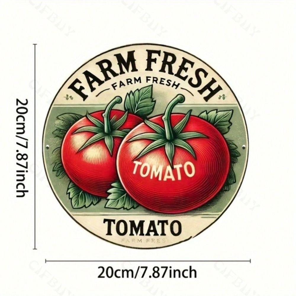 Vintage Metal Sign Wall Art Decoupage 20x20 cm Tin Painting Home Decor